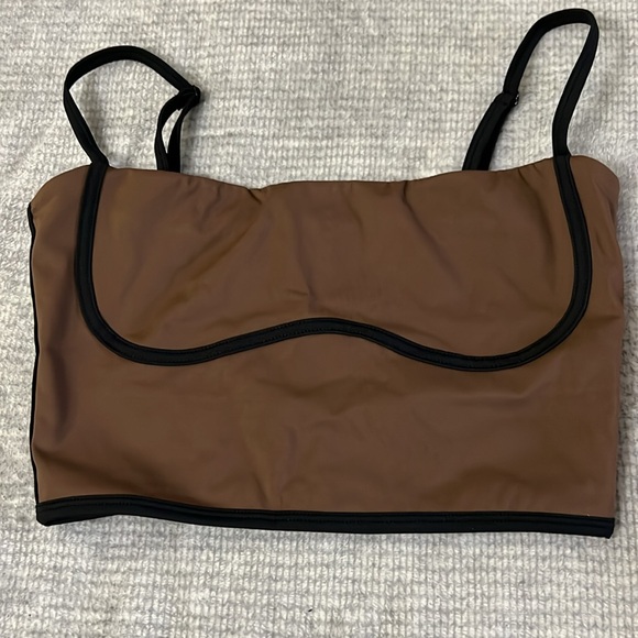 New Move With You Spaghetti Strap Square
Neck Sports Bra, Brown - Picture 6 of 8